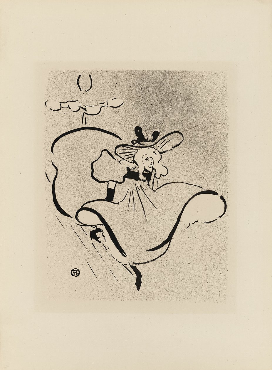 Jane Avril, z Le Café-Concert autorstwa Henri de Toulouse Lautrec