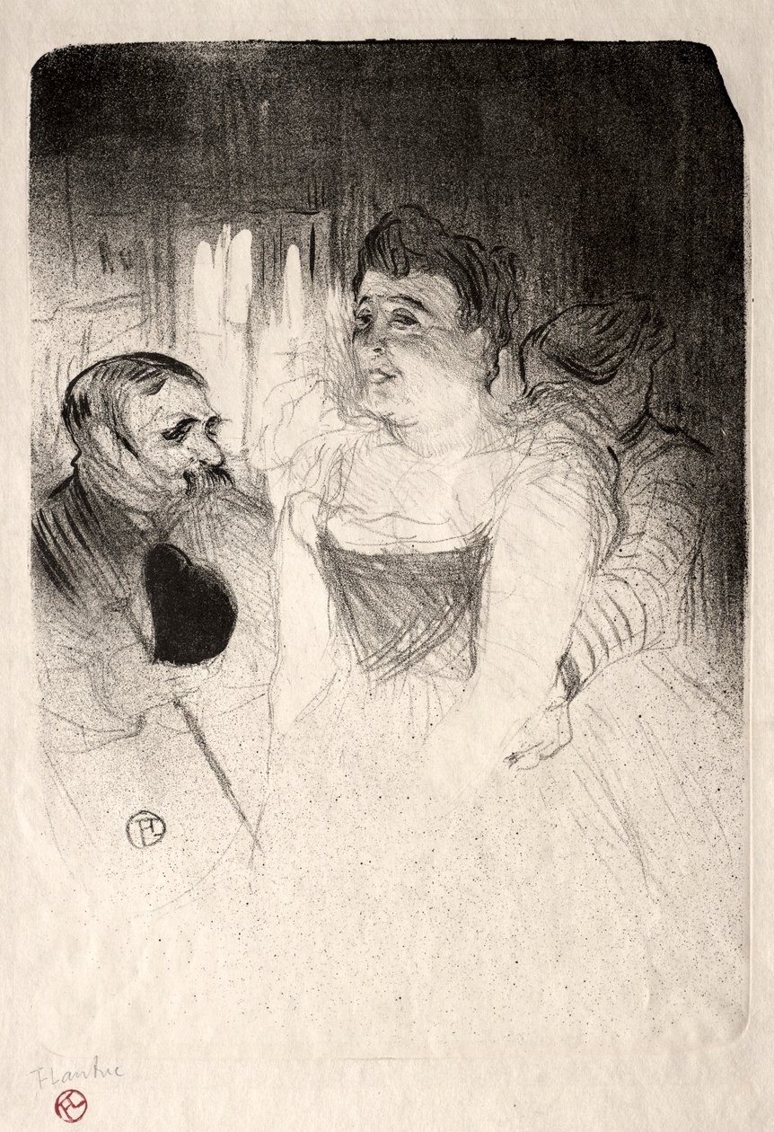 Sąd w loży, 1894. autorstwa Henri de Toulouse Lautrec