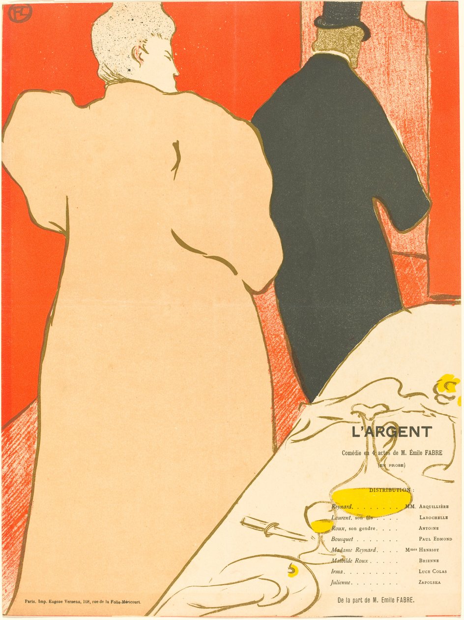 Pieniądze autorstwa Henri de Toulouse Lautrec