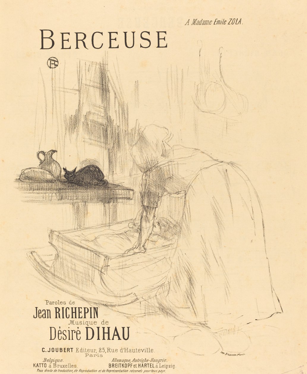 Kołysanka, 1895-1896. autorstwa Henri de Toulouse Lautrec