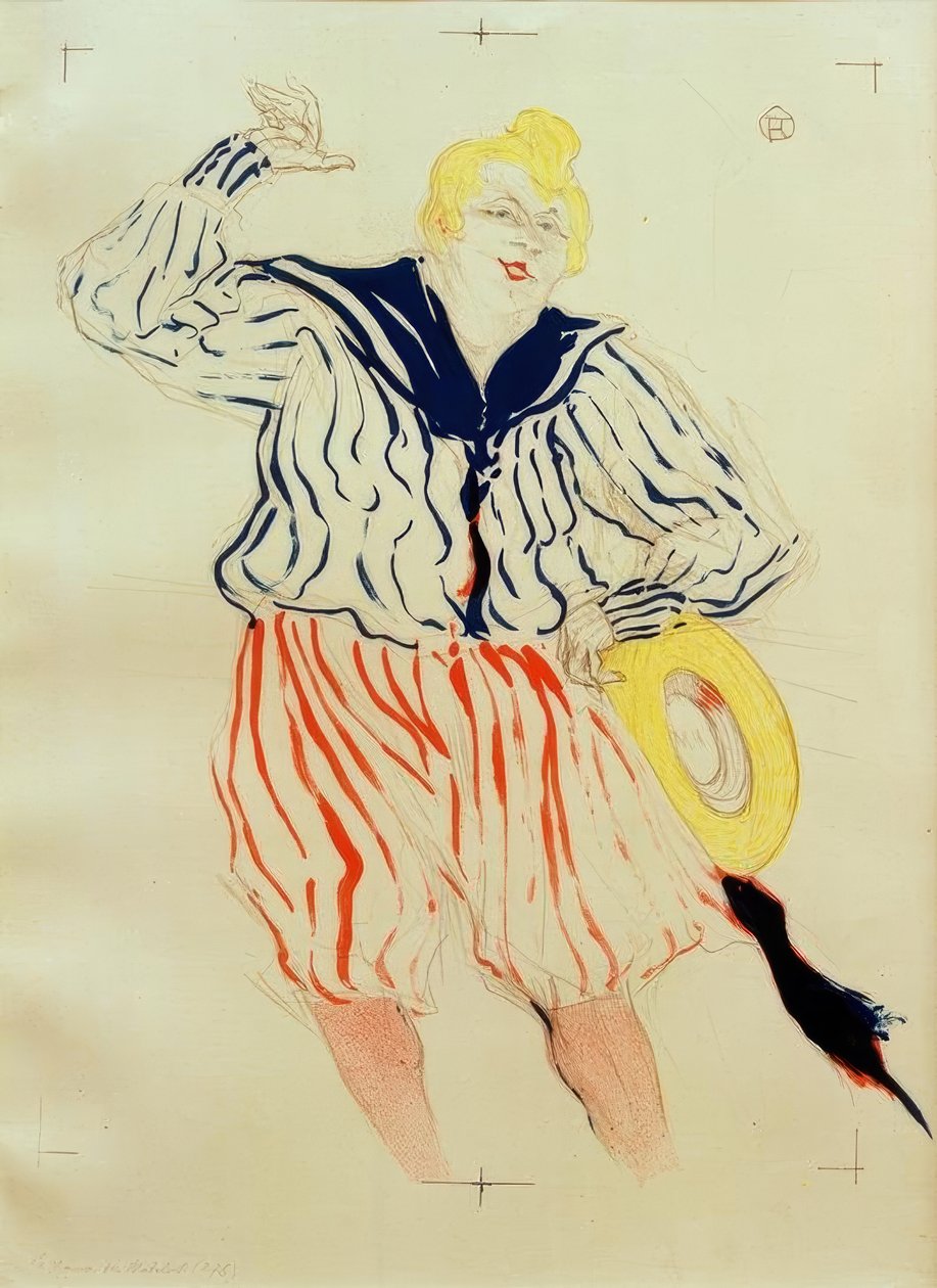 La Chanson du Matelot, Au Star, Le Havre autorstwa Henri de Toulouse Lautrec