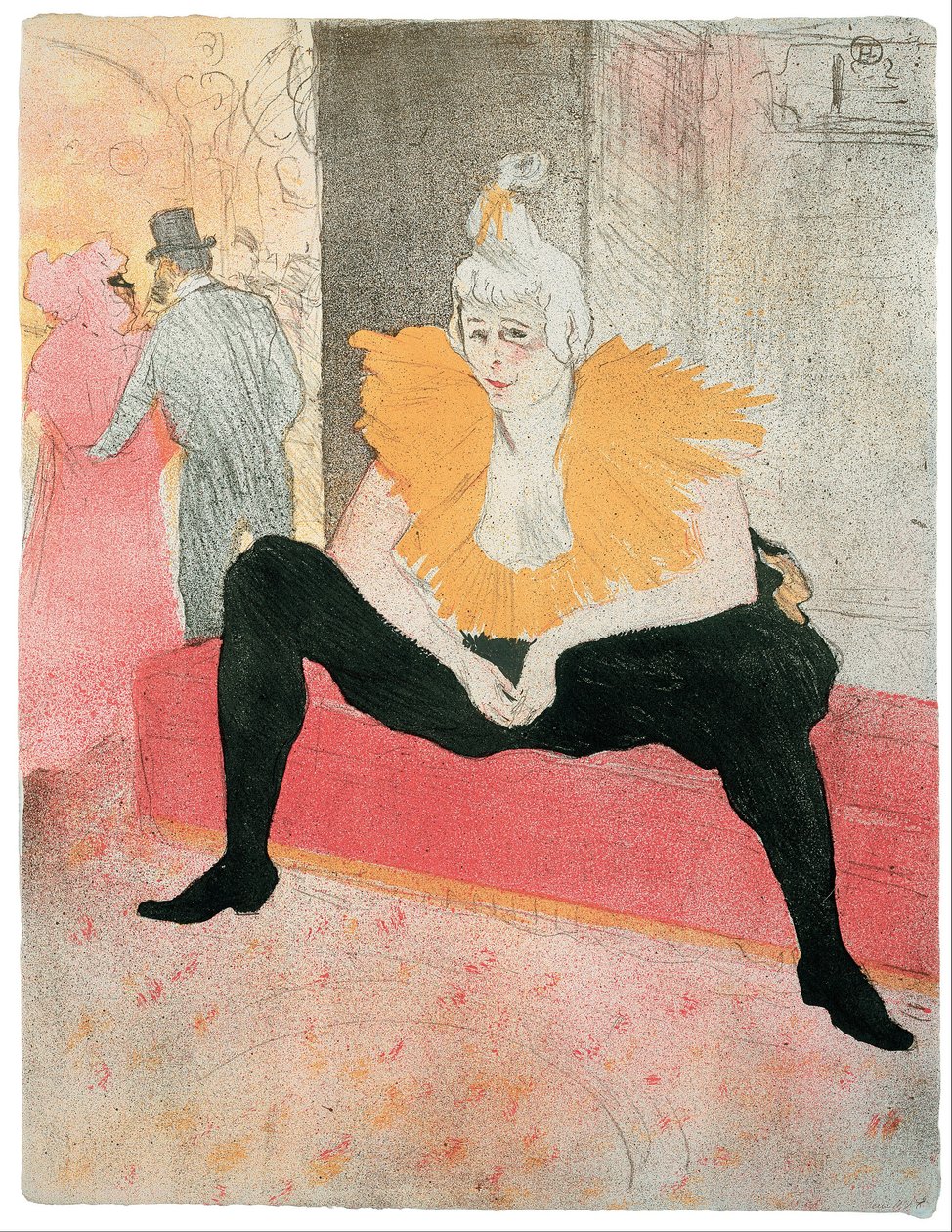 La Clownesse assise autorstwa Henri de Toulouse Lautrec