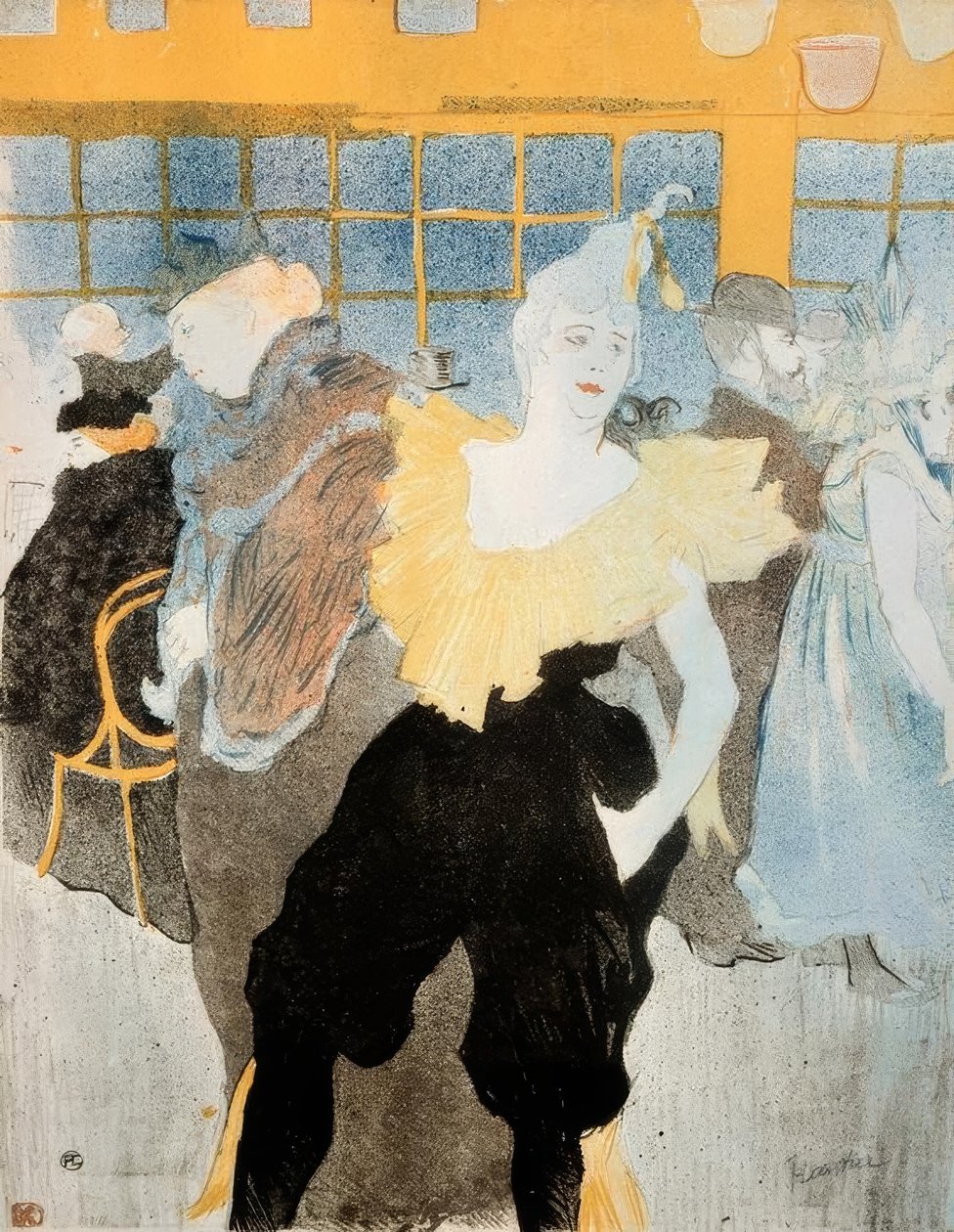 Klaunada w Moulin Rouge autorstwa Henri de Toulouse Lautrec