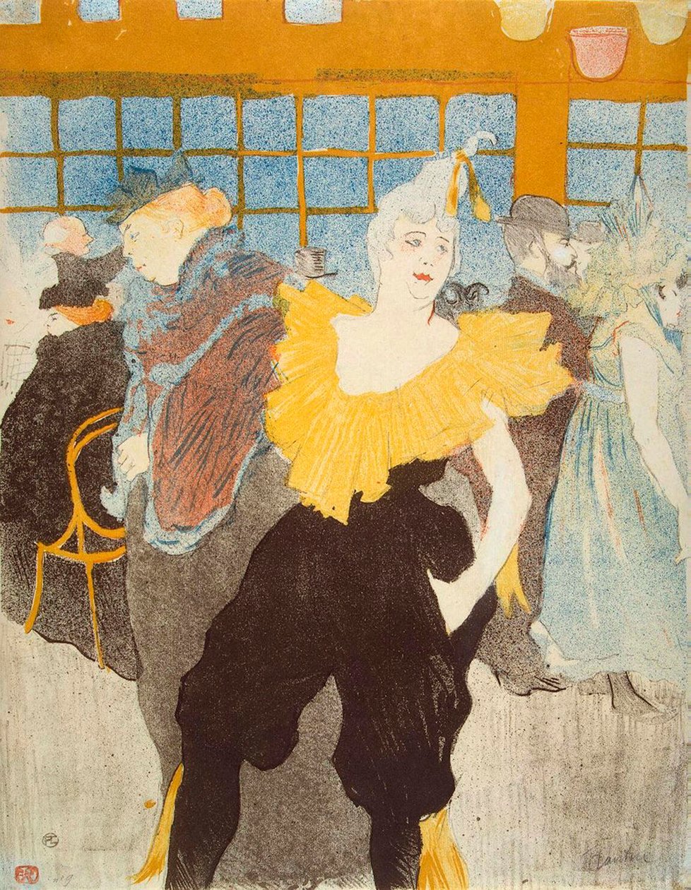 Błazen w Moulin Rouge, 1897. autorstwa Henri de Toulouse Lautrec