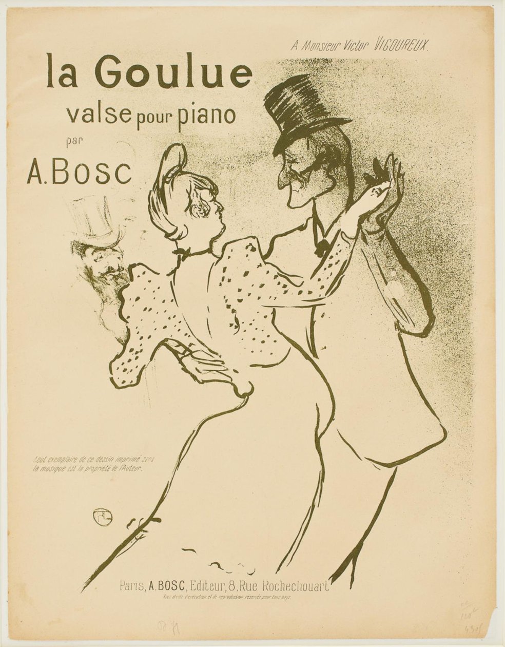lag kontynentalny E autorstwa Henri de Toulouse Lautrec