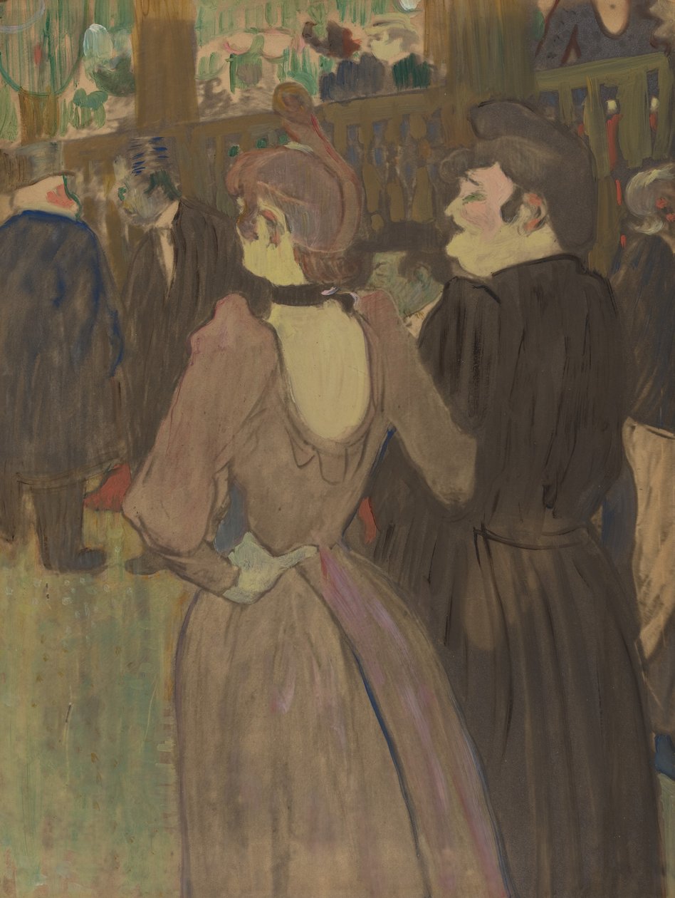 La Goulue i jej siostra, c. 1892. autorstwa Henri de Toulouse Lautrec