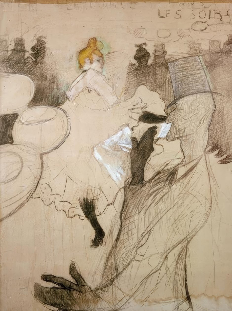 La Goulue i Valentin bez kości autorstwa Henri de Toulouse Lautrec