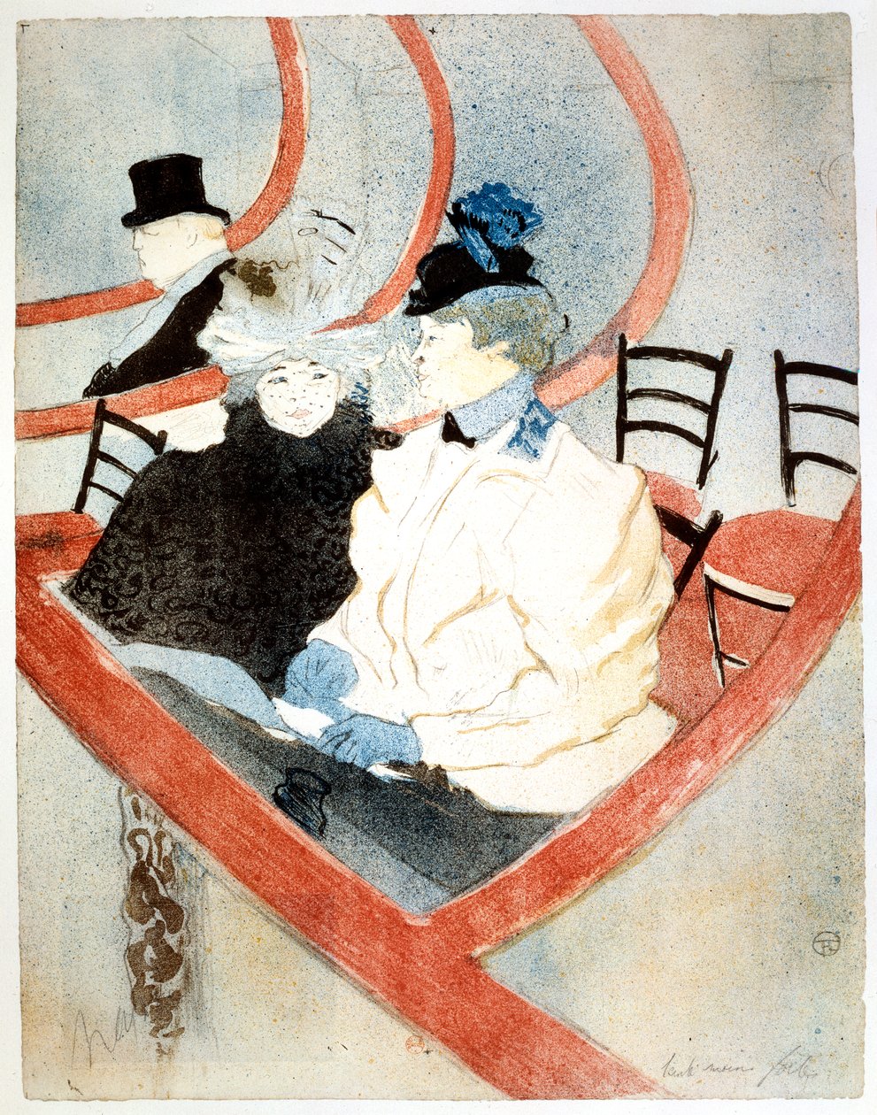 La Grande Loge Royal Box, 1896-1897 autorstwa Henri de Toulouse Lautrec