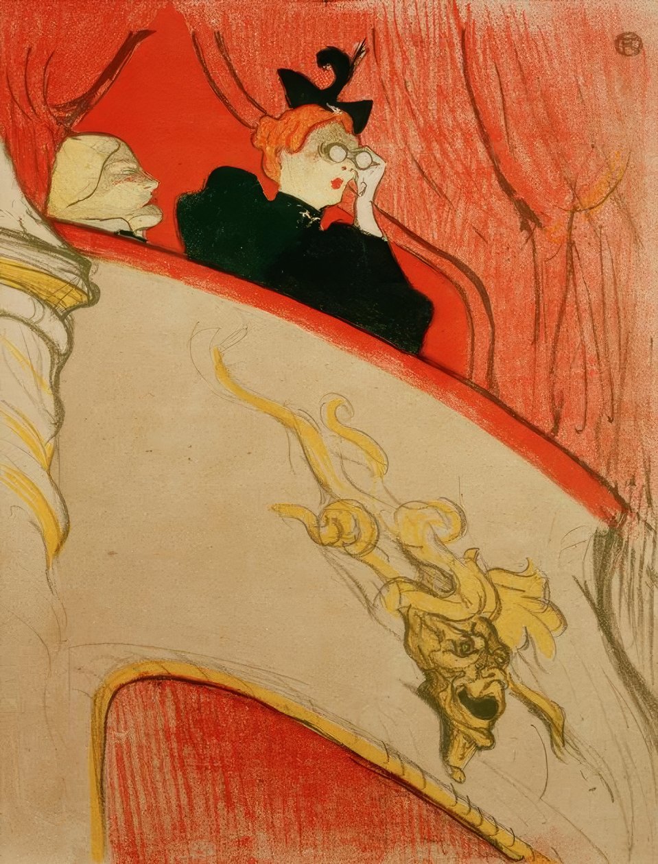 Loża pod Złotym Mascaron autorstwa Henri de Toulouse Lautrec