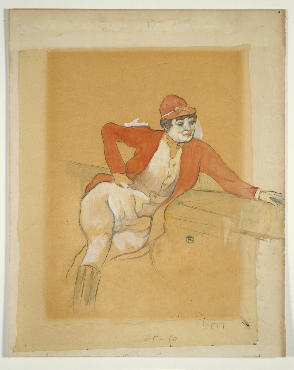 La Macarona w stroju dżokeja autorstwa Henri de Toulouse Lautrec