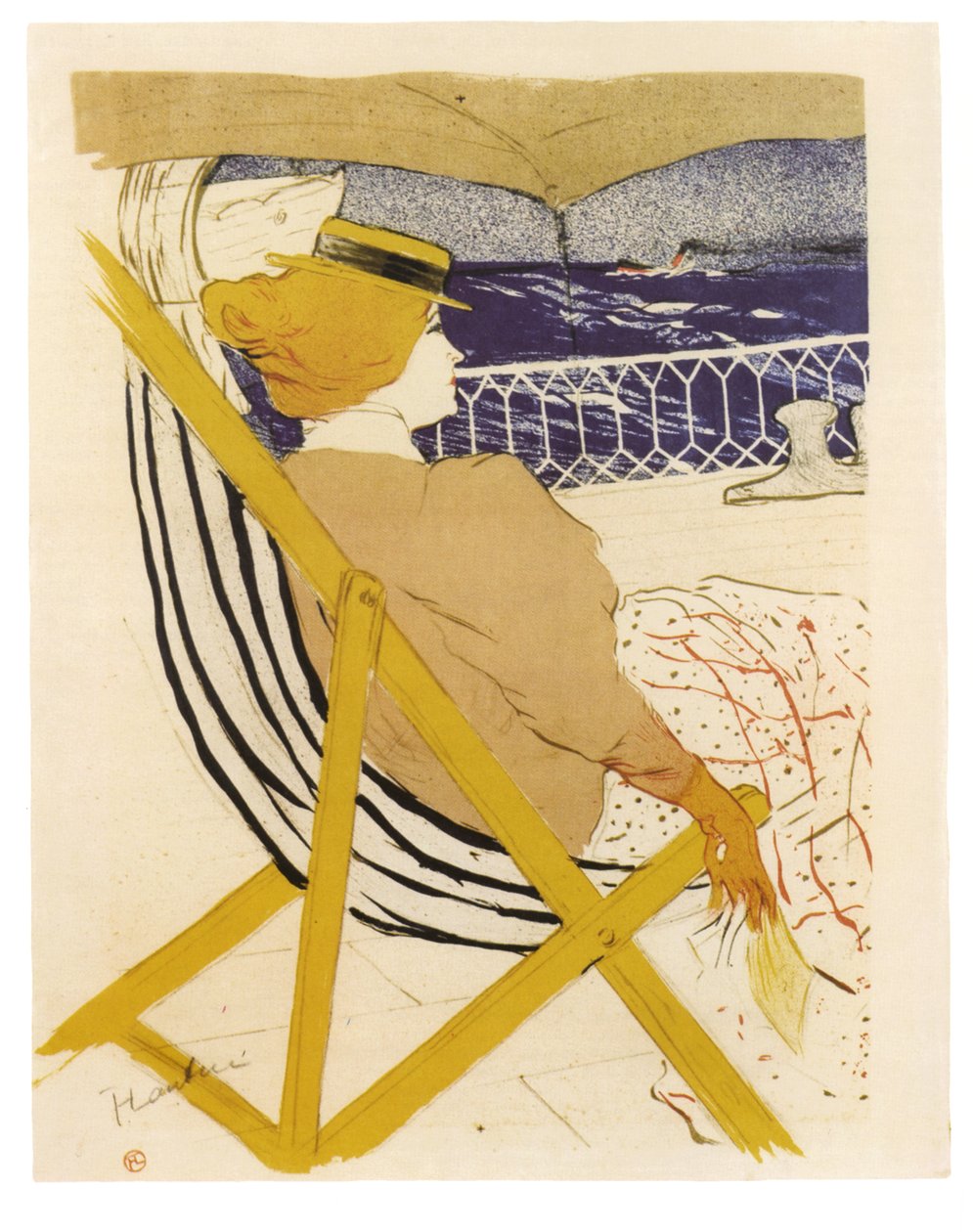 La Passagere du 54 ou Promenade en Yacht, 1895 autorstwa Henri de Toulouse Lautrec