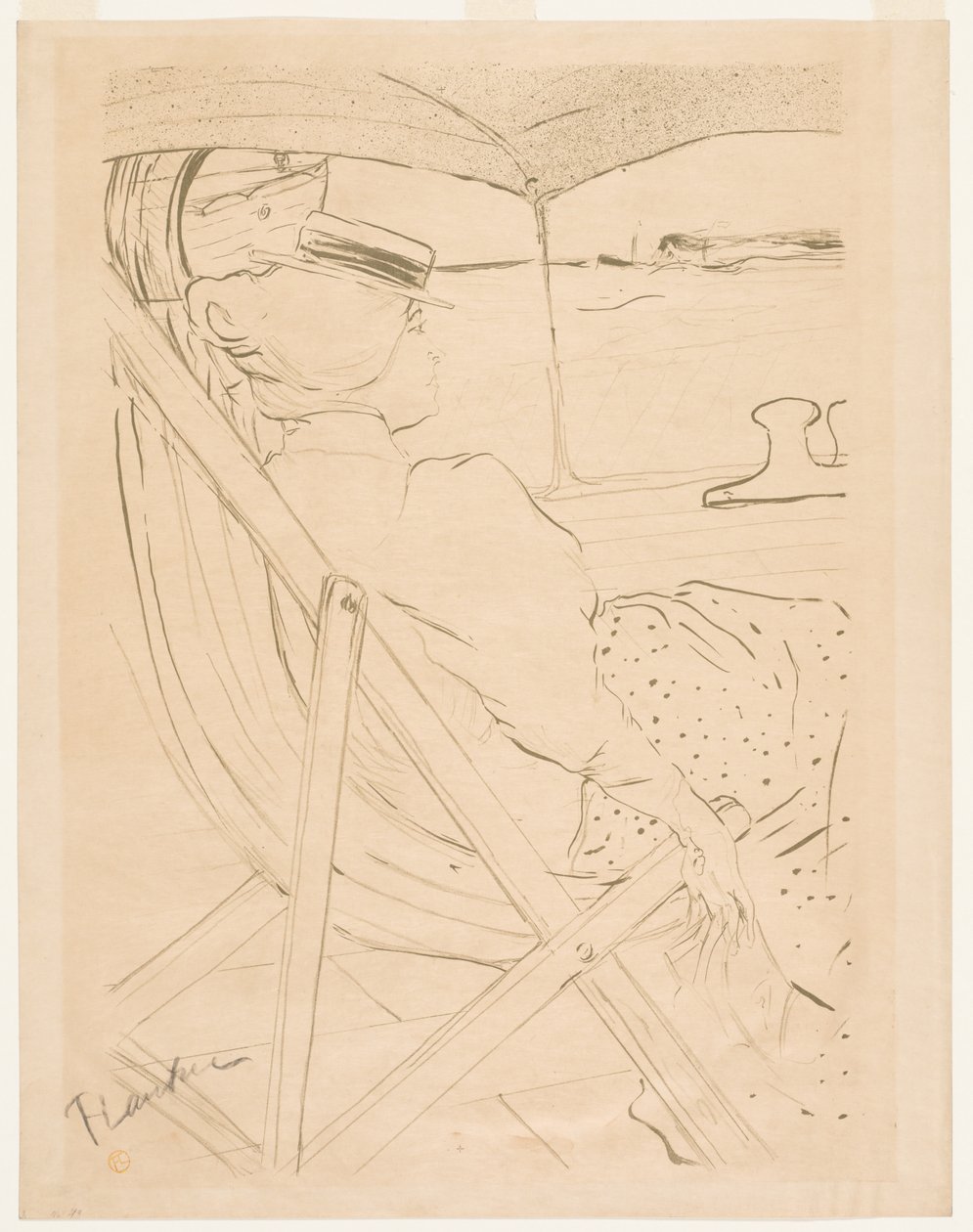 Pasażerka 54, 1896. autorstwa Henri de Toulouse Lautrec