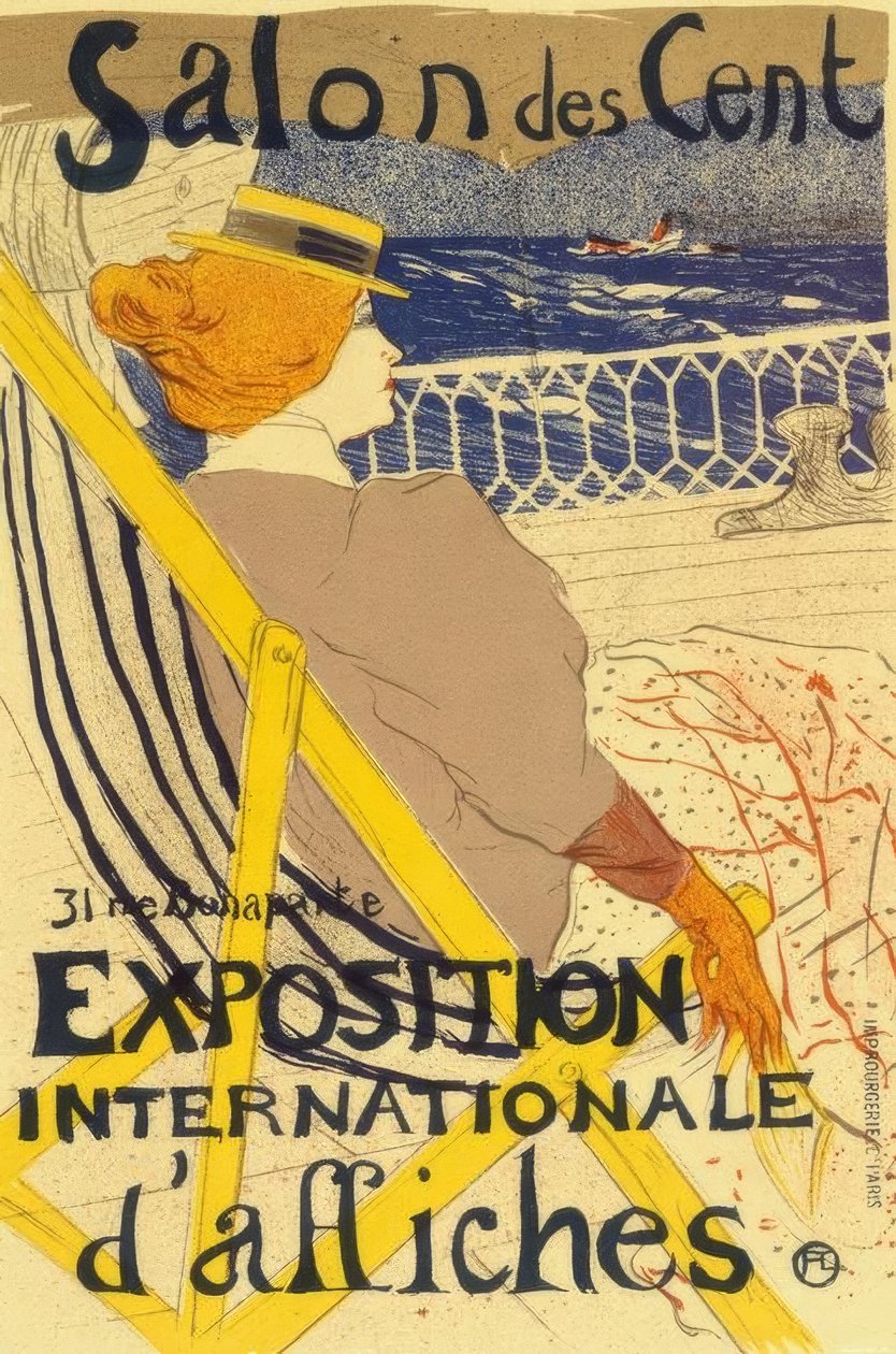 La Passagere du 54 lub Jacht autorstwa Henri de Toulouse Lautrec