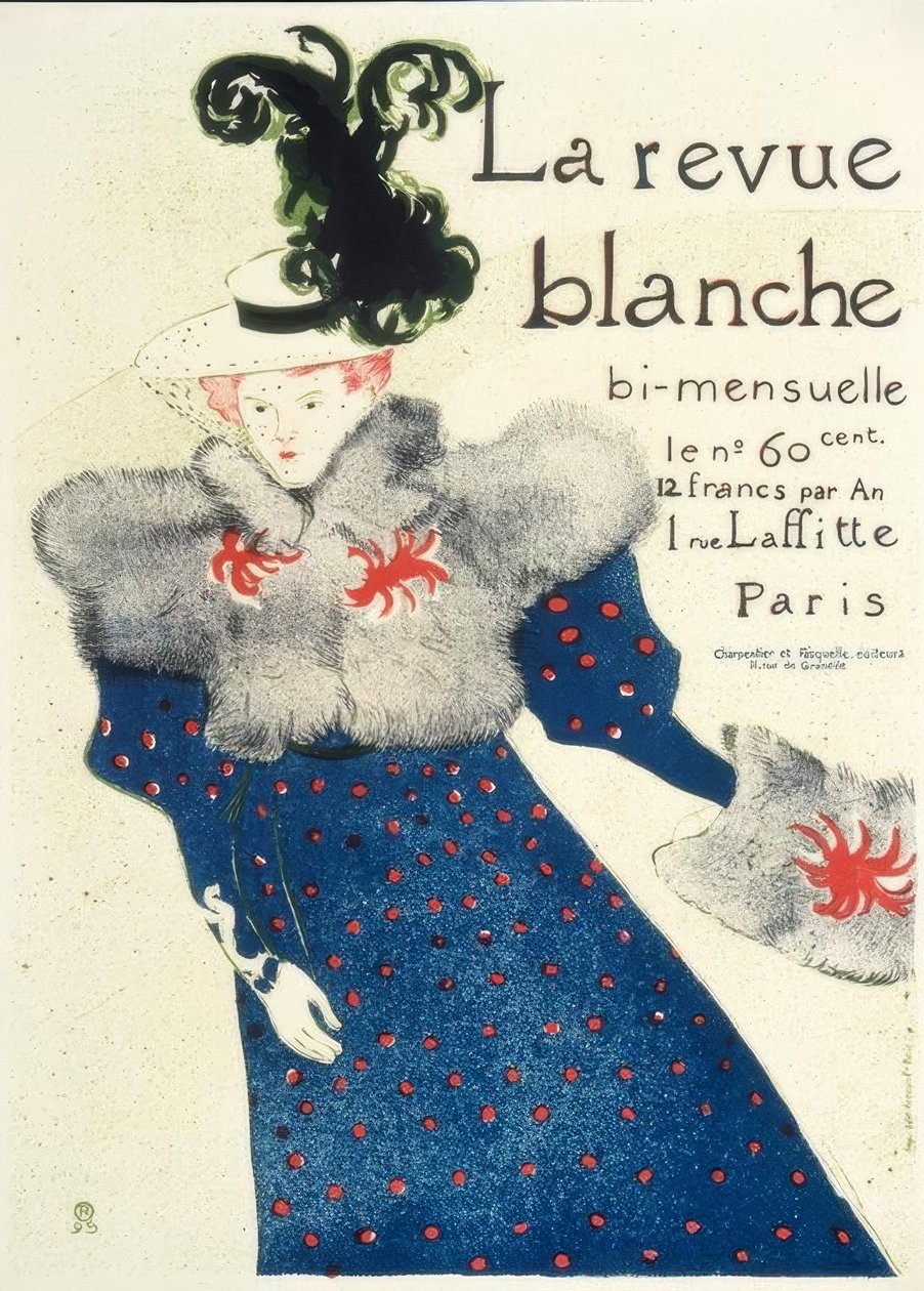 Biały przegląd autorstwa Henri de Toulouse Lautrec