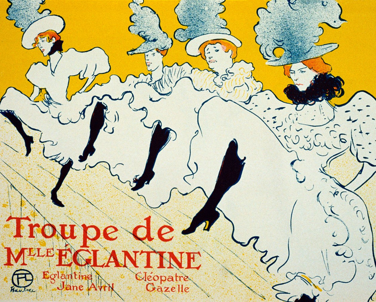 Trupa panny Eglantyny, 1896. autorstwa Henri de Toulouse Lautrec