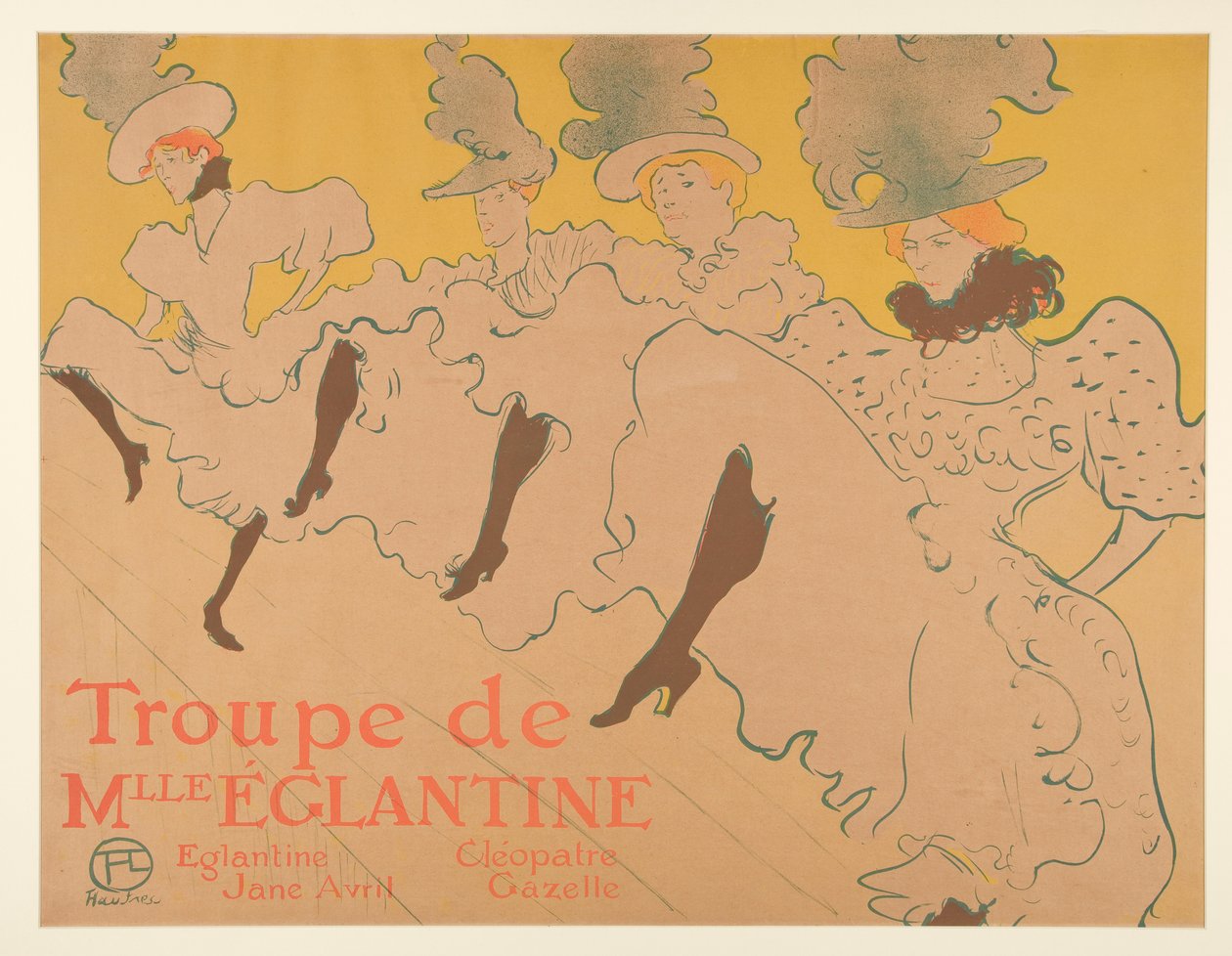 Trupa Mademoiselle Eglantine (Mademoiselle Eglantine autorstwa Henri de Toulouse Lautrec