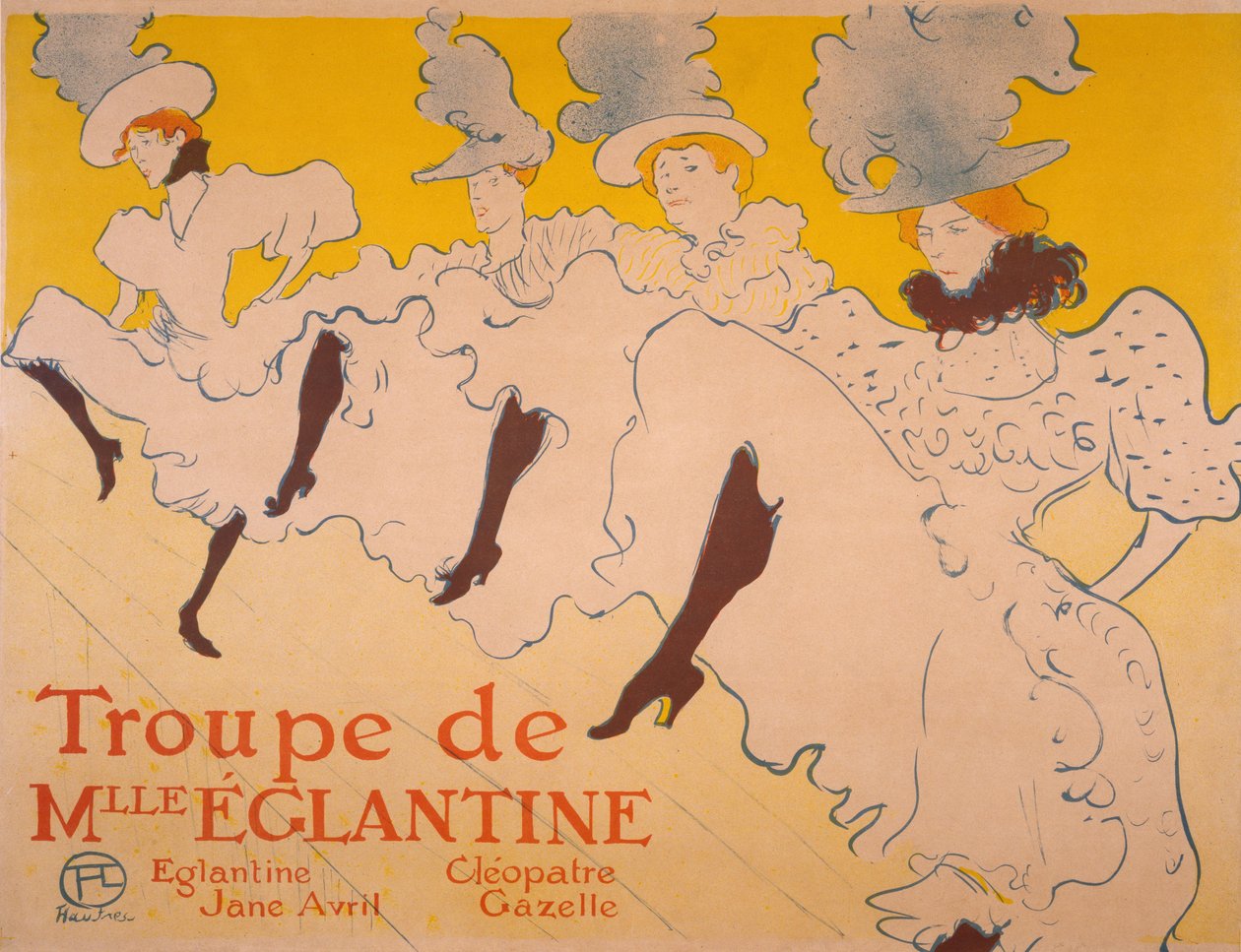 Trupa panny Églantine, 1895-1896 autorstwa Henri de Toulouse Lautrec