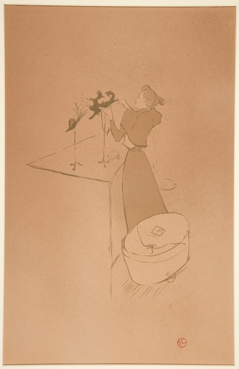 La modiste, Ren?e Vert (Miller, Ren?e Vert) autorstwa Henri de Toulouse Lautrec