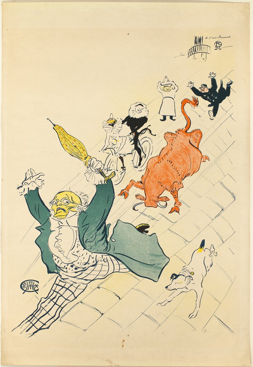 Zła krowa autorstwa Henri de Toulouse Lautrec