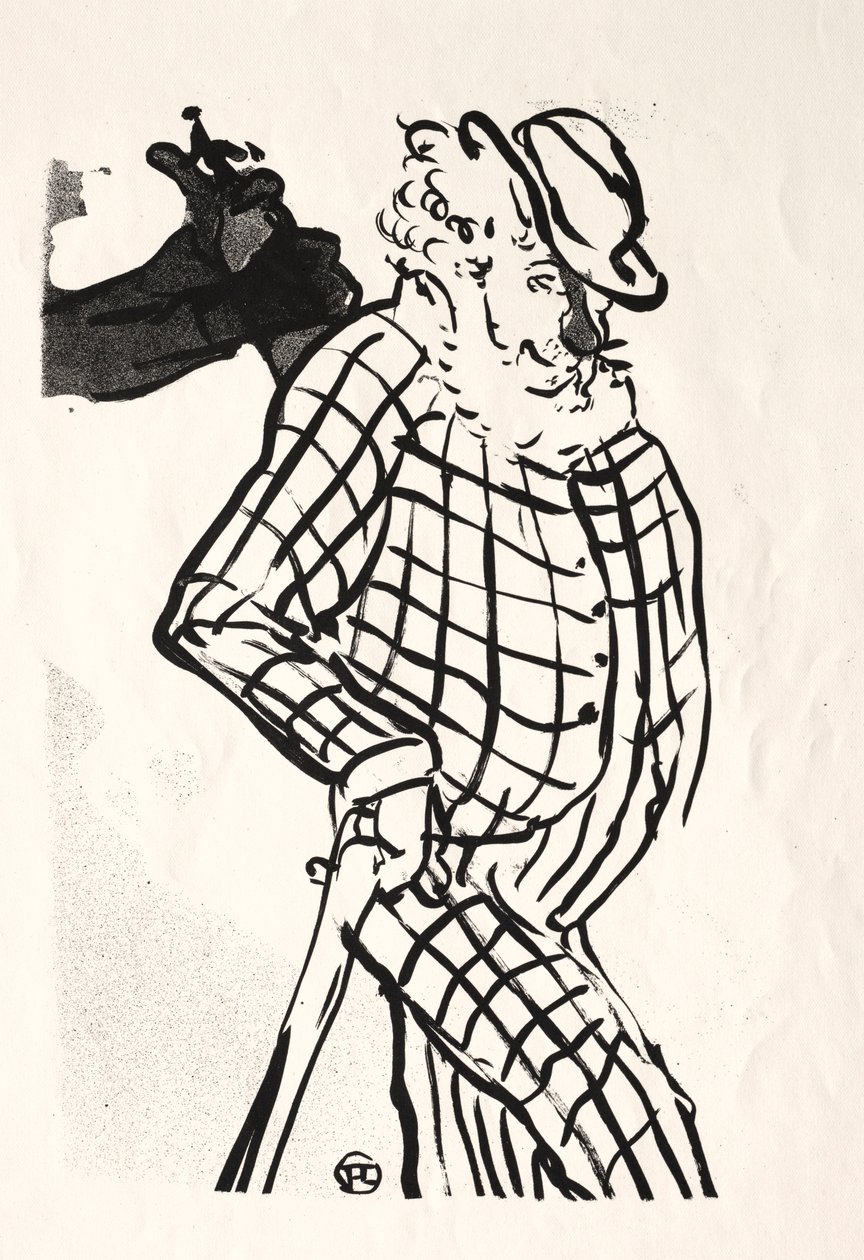Koncert w kawiarni: American Singer, 1893. autorstwa Henri de Toulouse Lautrec