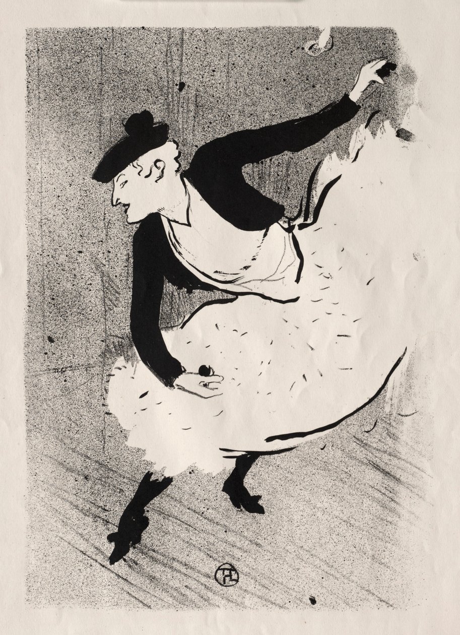 Koncert w kawiarni: Edmée Lescot autorstwa Henri de Toulouse Lautrec