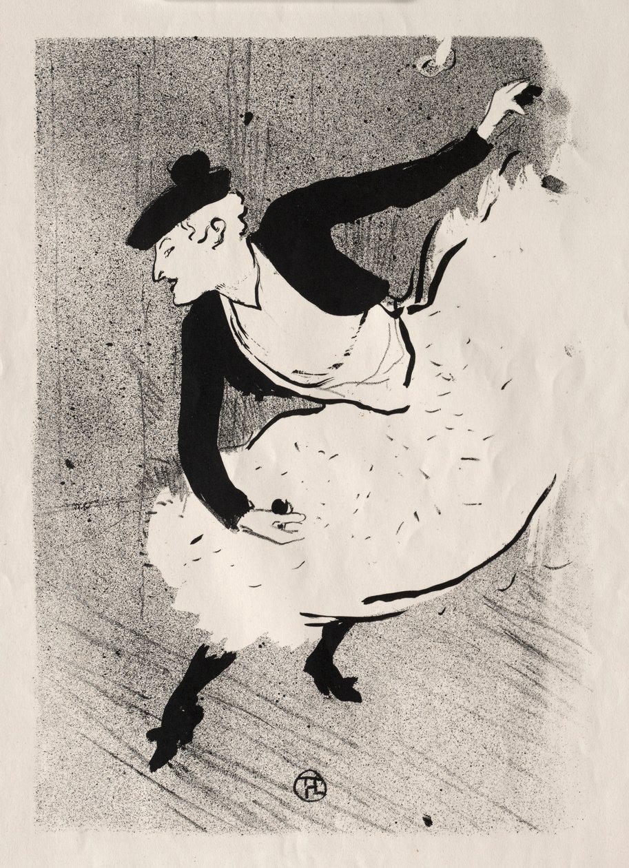 Koncert w kawiarni: Edmée Lescot, 1893. autorstwa Henri de Toulouse Lautrec