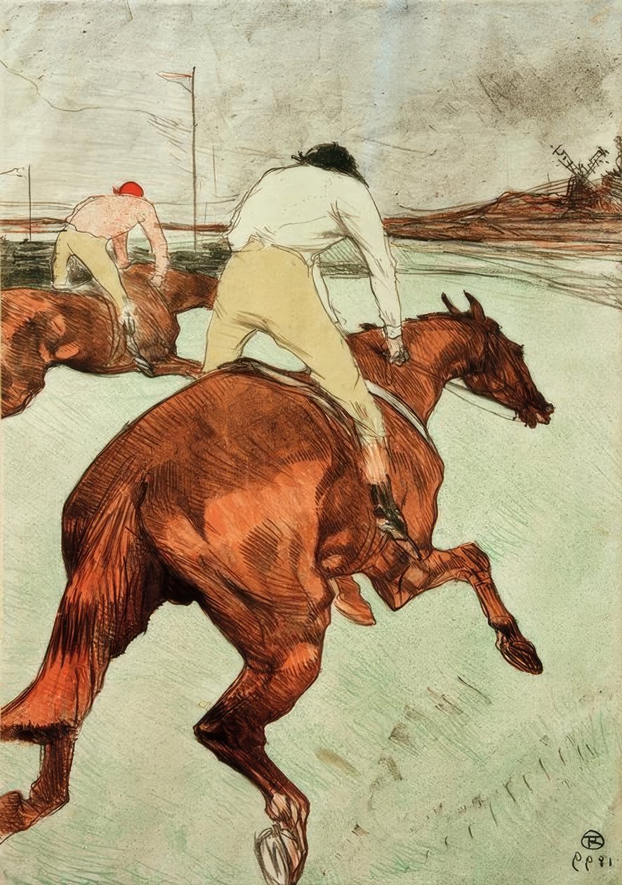Dżokej autorstwa Henri de Toulouse Lautrec