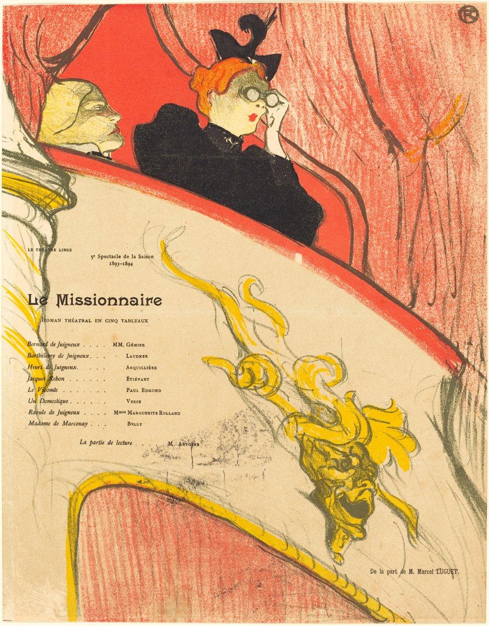 Misjonarz autorstwa Henri de Toulouse Lautrec