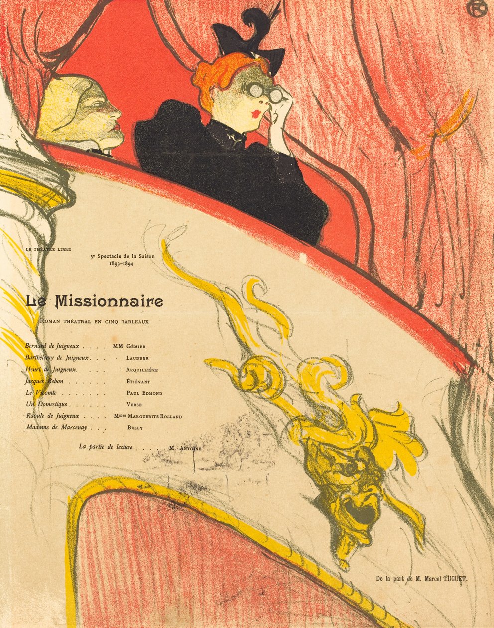 Misjonarz, 1894. autorstwa Henri de Toulouse Lautrec