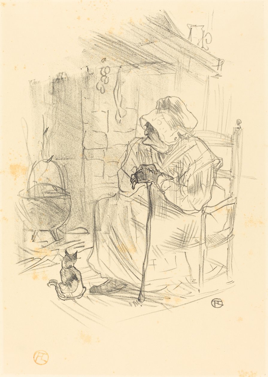 Le sekret autorstwa Henri de Toulouse Lautrec