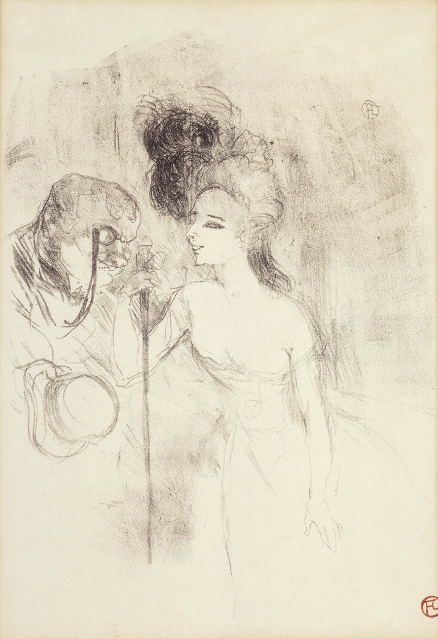 Opuszczenie Teatru, 1896 autorstwa Henri de Toulouse Lautrec