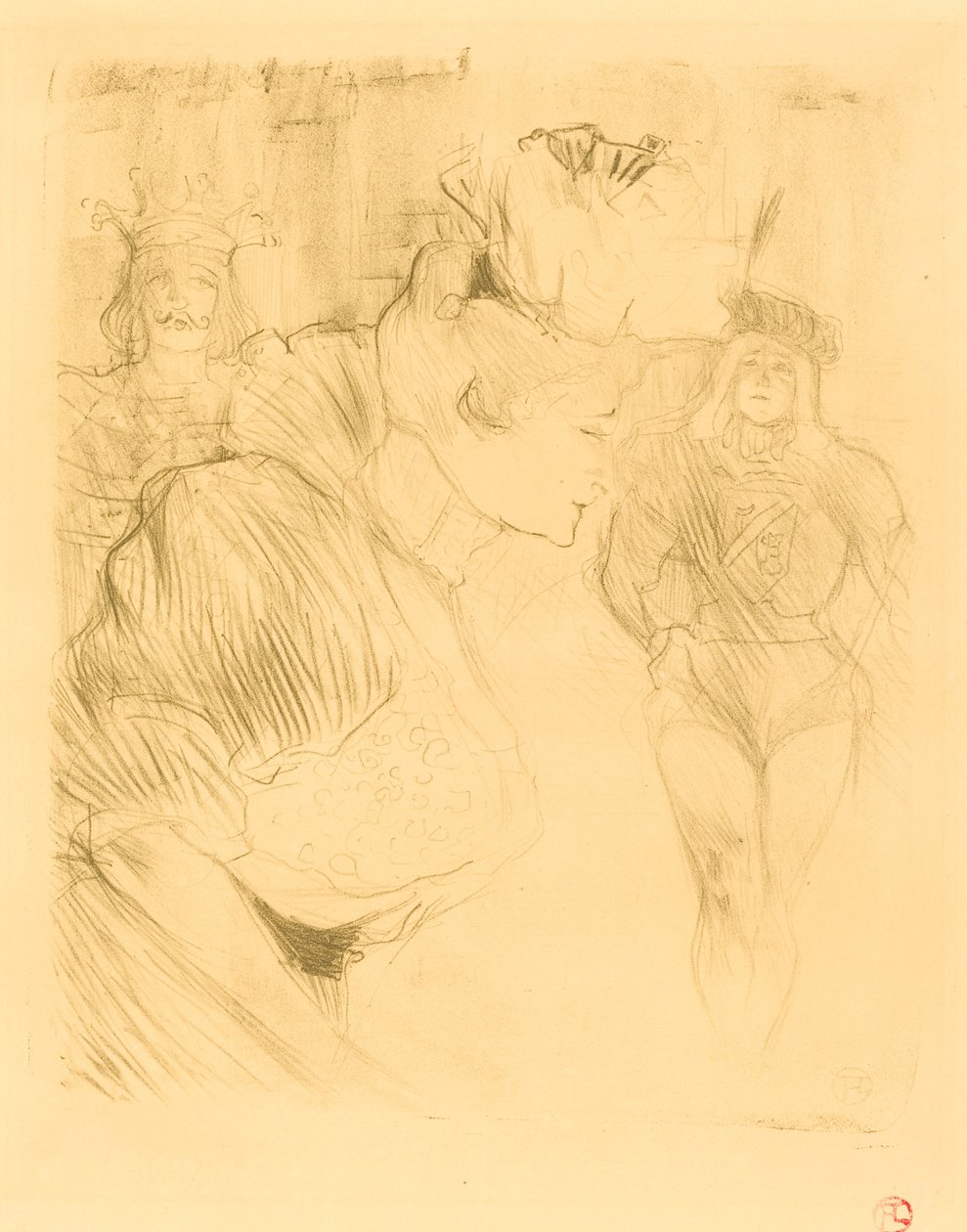 Pożyczkodawca kłaniający się pożyczkodawca, 1895. autorstwa Henri de Toulouse Lautrec