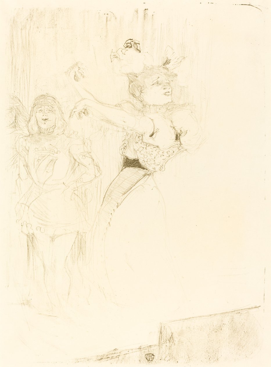 Pożyczkodawca tańczący bolerko w Chilperic Pożyczkodawca tańczący bolerko w Chilperic, 1895. autorstwa Henri de Toulouse Lautrec