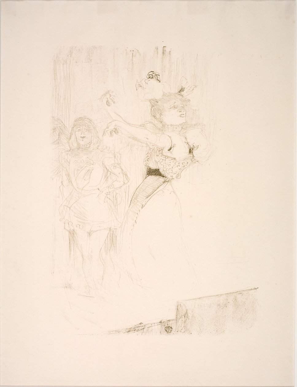 Pożyczkodawca tańczy Pas du Boléro w Chilpéric autorstwa Henri de Toulouse Lautrec