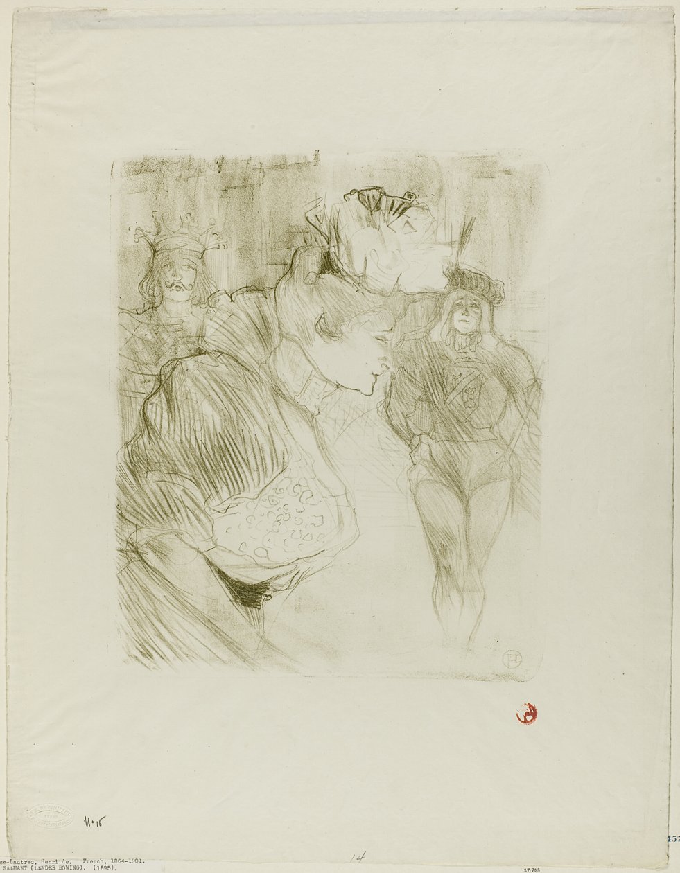 Pożyczkodawca biorąc łuk autorstwa Henri de Toulouse Lautrec