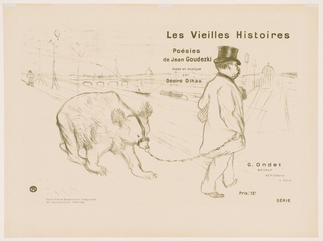 Stare historie: Okładka - Frontyspis autorstwa Henri de Toulouse Lautrec