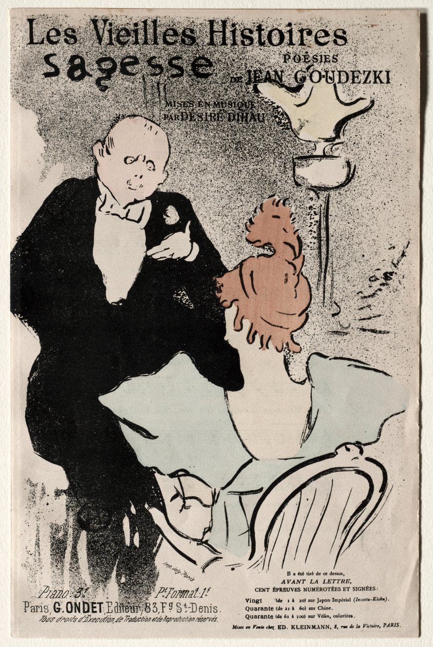 Stare historie: mądrość autorstwa Henri de Toulouse Lautrec