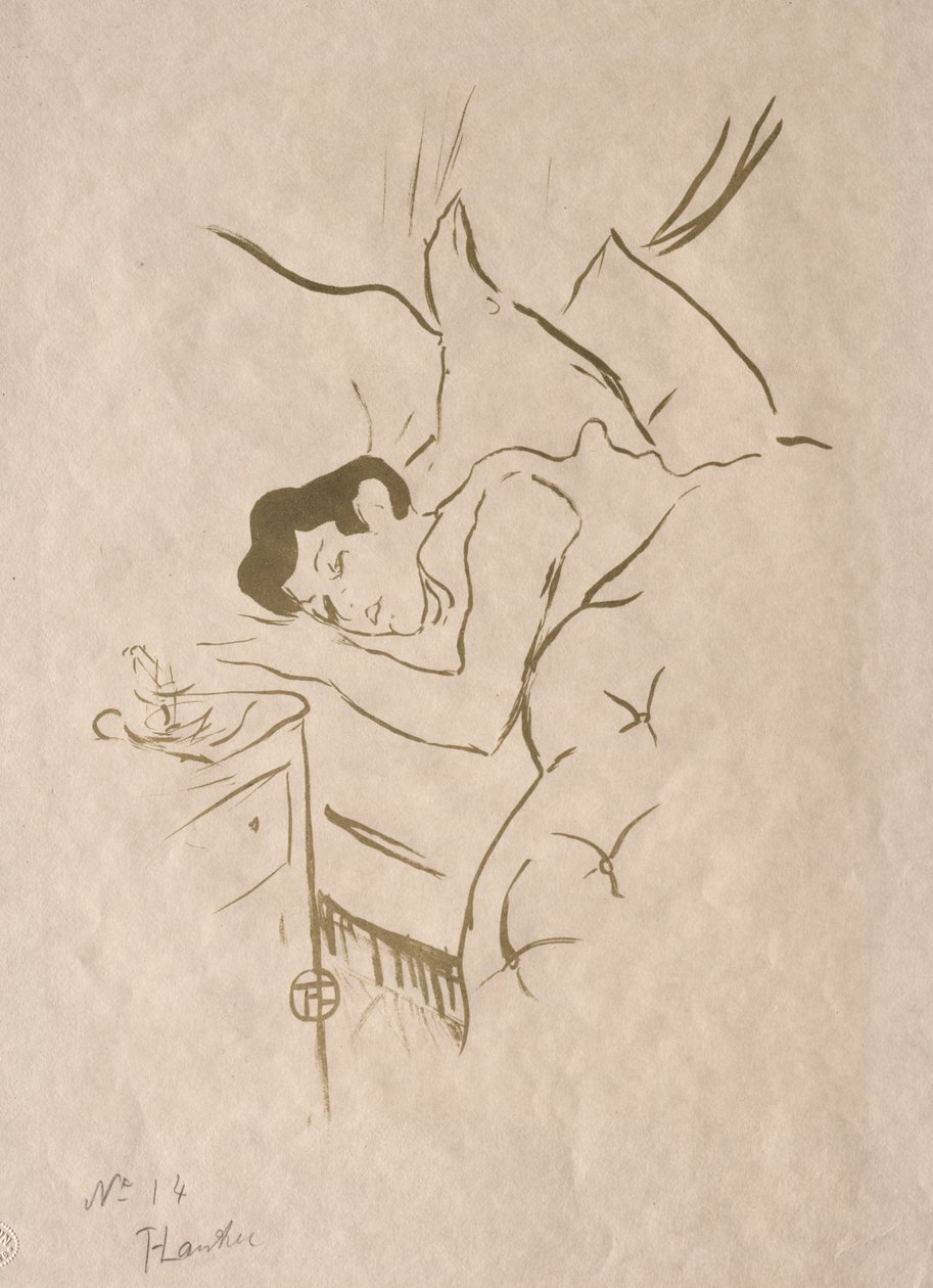Stare historie: Twoje usta, 1893. autorstwa Henri de Toulouse Lautrec