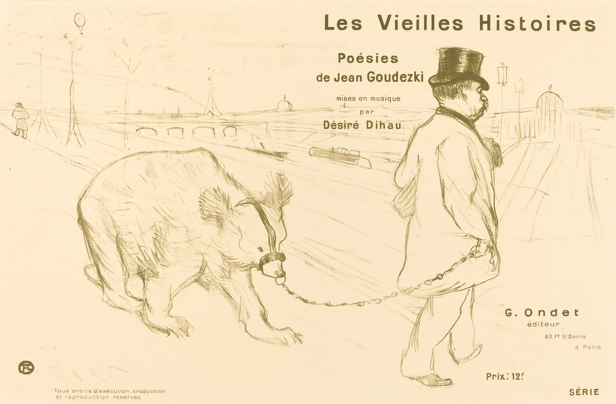 Stare historie (okładka/frontyspis) autorstwa Henri de Toulouse Lautrec