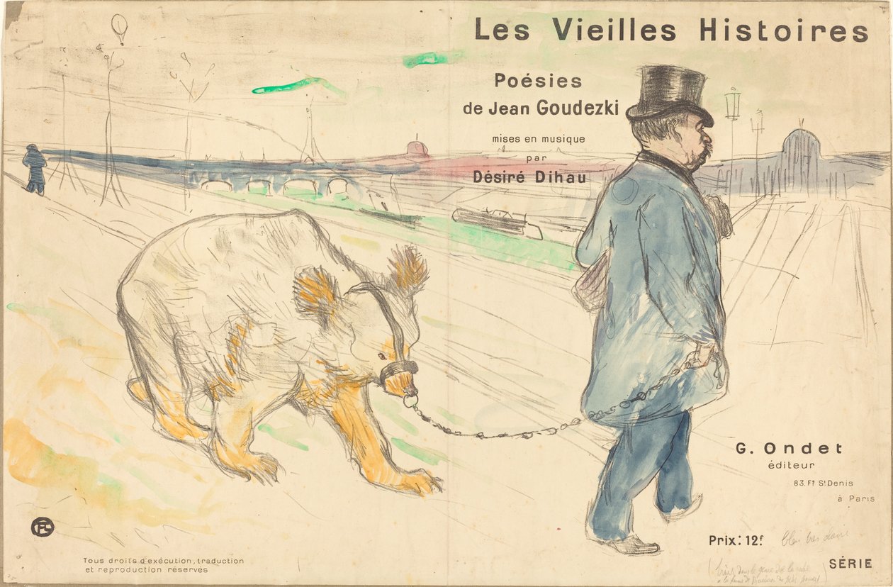 Stare historie (okładka/frontyspis) autorstwa Henri de Toulouse Lautrec