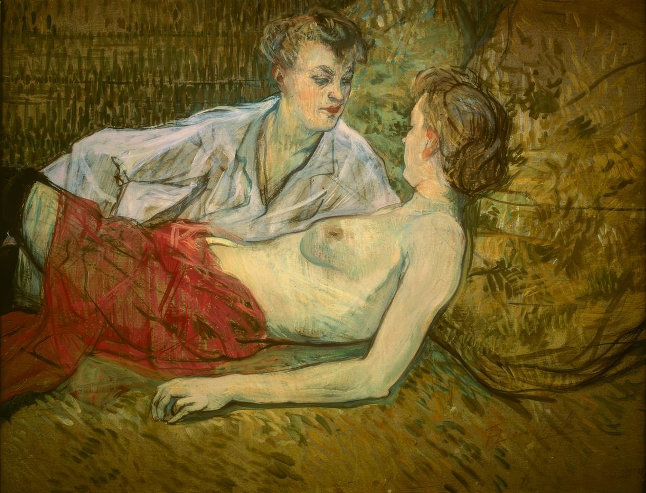 Dwóch przyjaciół autorstwa Henri de Toulouse Lautrec