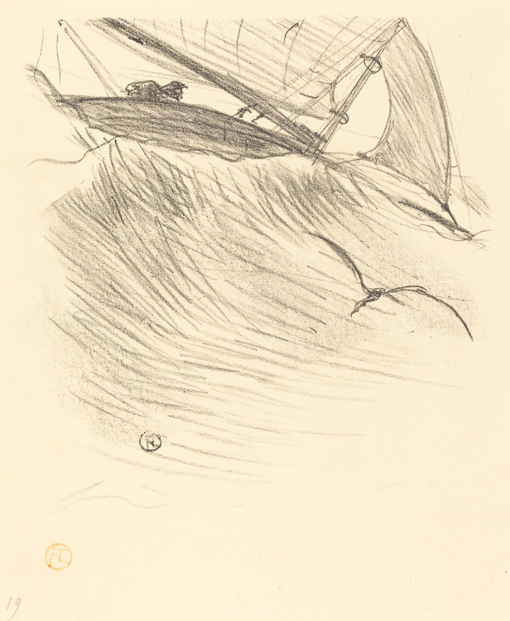 Jaskółki morskie, 1895. autorstwa Henri de Toulouse Lautrec