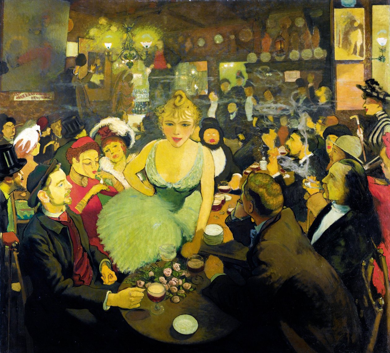Wnętrze Bruanta (Aristide autorstwa Henri de Toulouse Lautrec