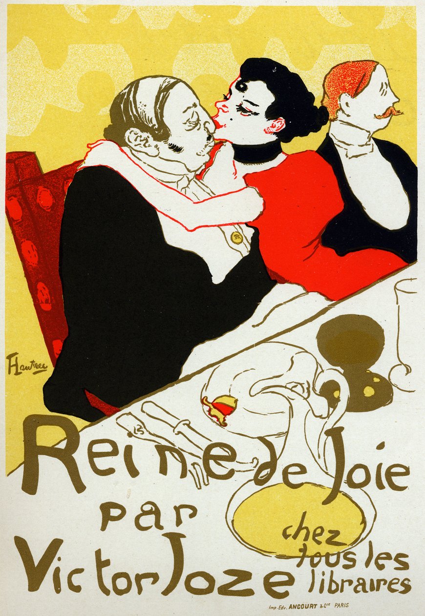Literatura. Królowa radości, powieść Victora Joze. Plakat Henri de Toulouse Lautrec, Francja, c.1892 (plakat) autorstwa Henri de Toulouse Lautrec