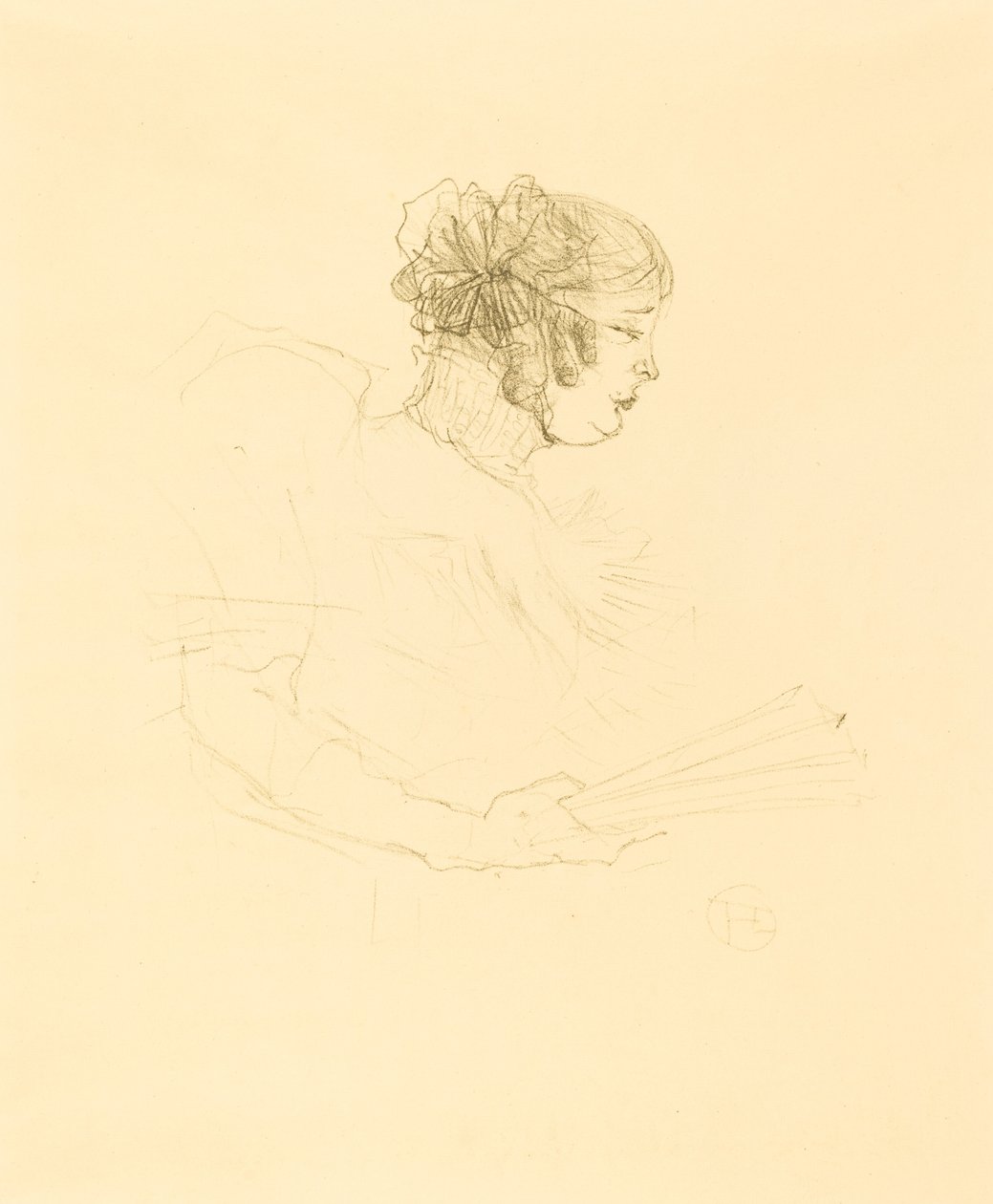 Luce Myres w profilu (Luce Myrès, de profil) autorstwa Henri de Toulouse Lautrec