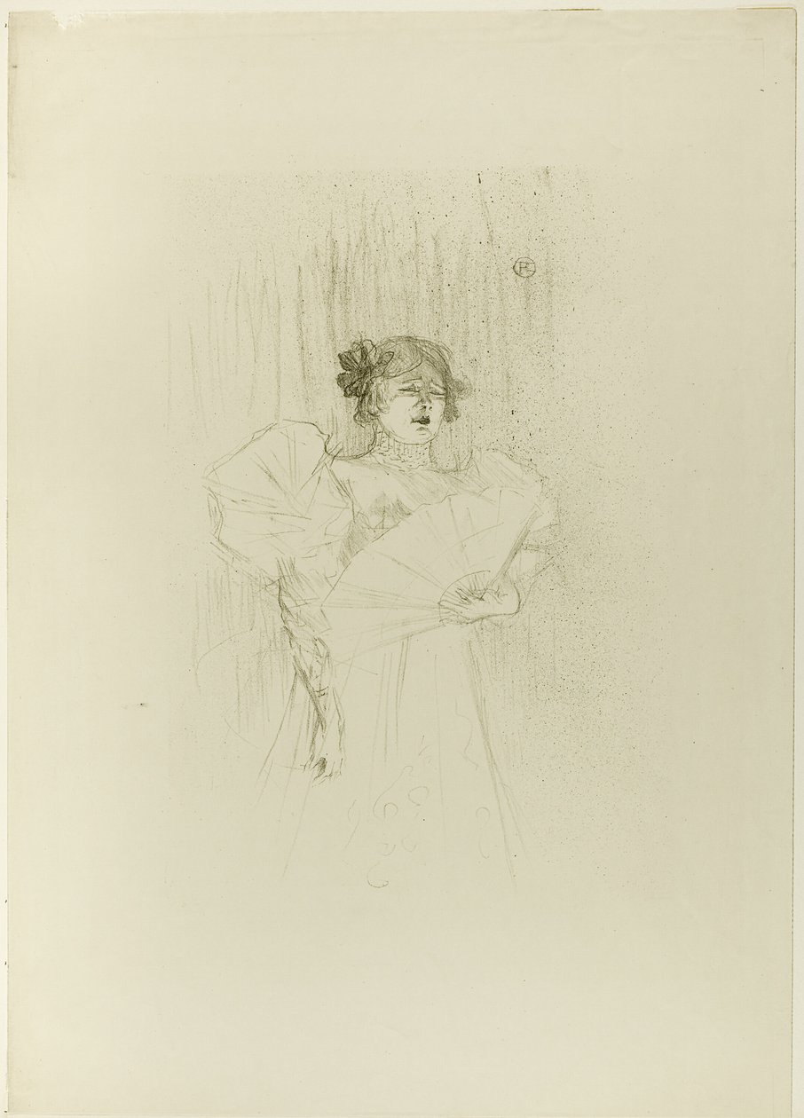 Luce Myres, widok z przodu autorstwa Henri de Toulouse Lautrec