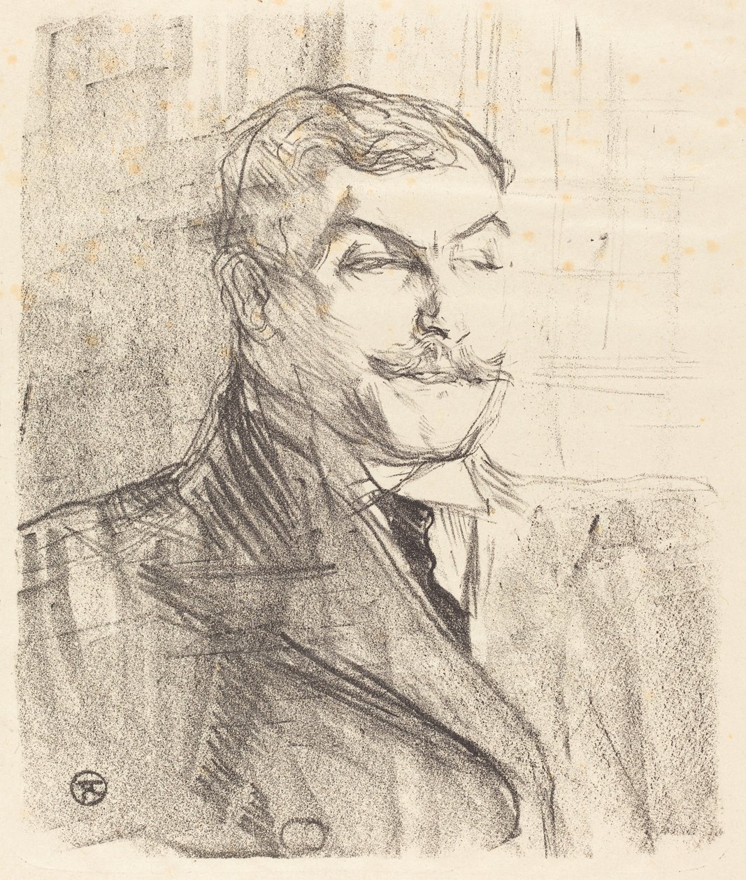 Lucien Guitry, 1896. autorstwa Henri de Toulouse Lautrec