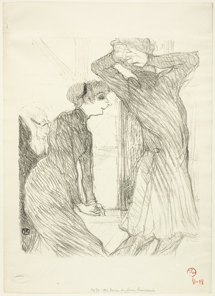 Lugné-Poé i Bady, w „Ponad ludzkimi siłami” autorstwa Henri de Toulouse Lautrec