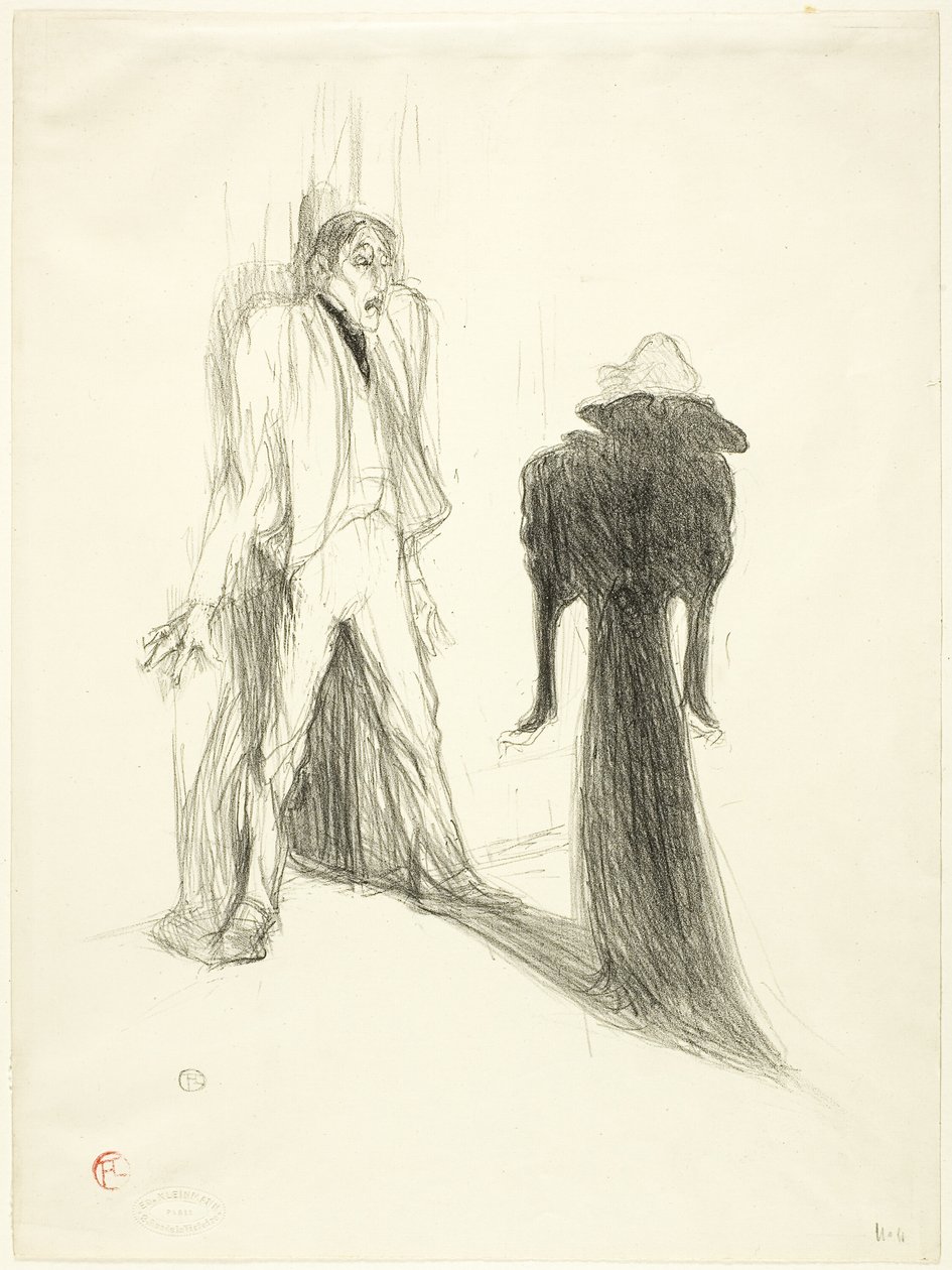 Lugné-Poé, w Image autorstwa Henri de Toulouse Lautrec