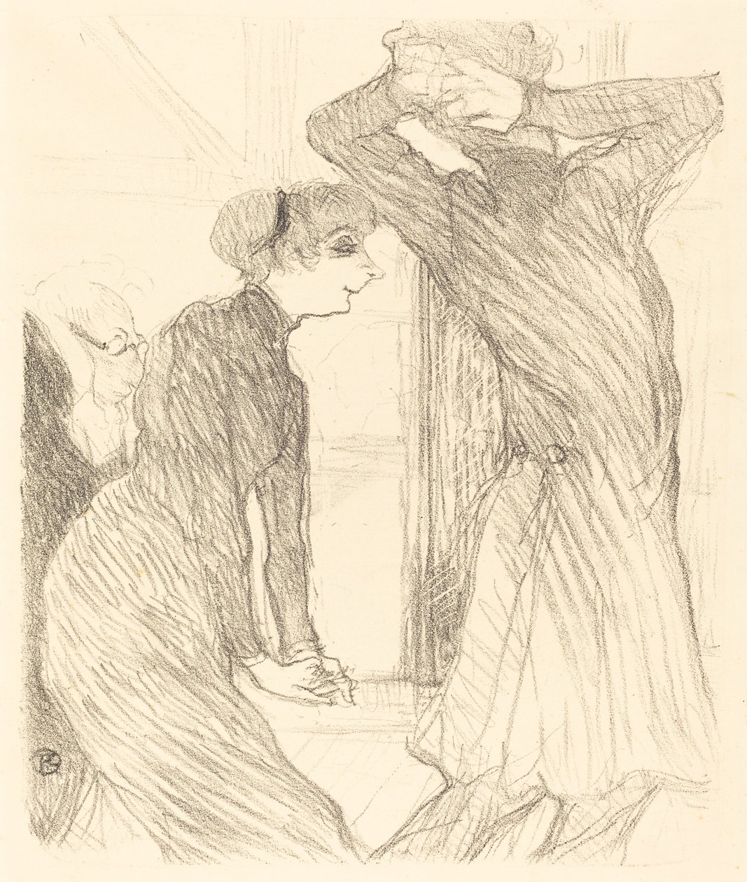 Lugne Poe i Baldy w Nad ludzkimi siłami Lugne Poe i Baldy w..., 1894. autorstwa Henri de Toulouse Lautrec
